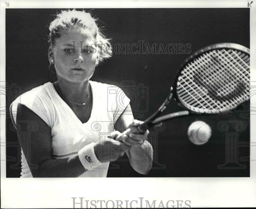 1986 Press Photo Christine Gilles-tennis player - cvb64133 - Historic Images