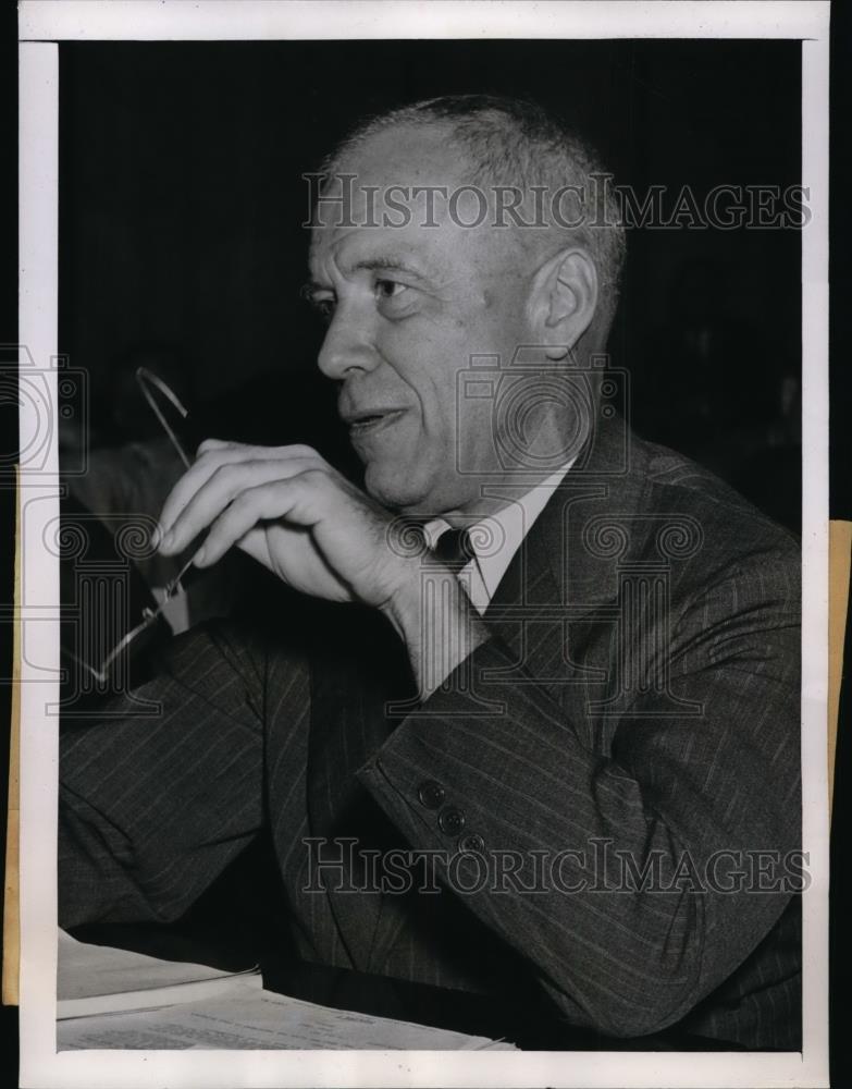 1946 Press Photo Robert P.Patterson, Sec.of War testifies at War Profits Hearing - Historic Images