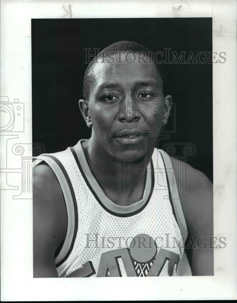 1985 Press Photo Dirk Minniefield of Cleveland Cavaliers - cvb64455 - Historic Images