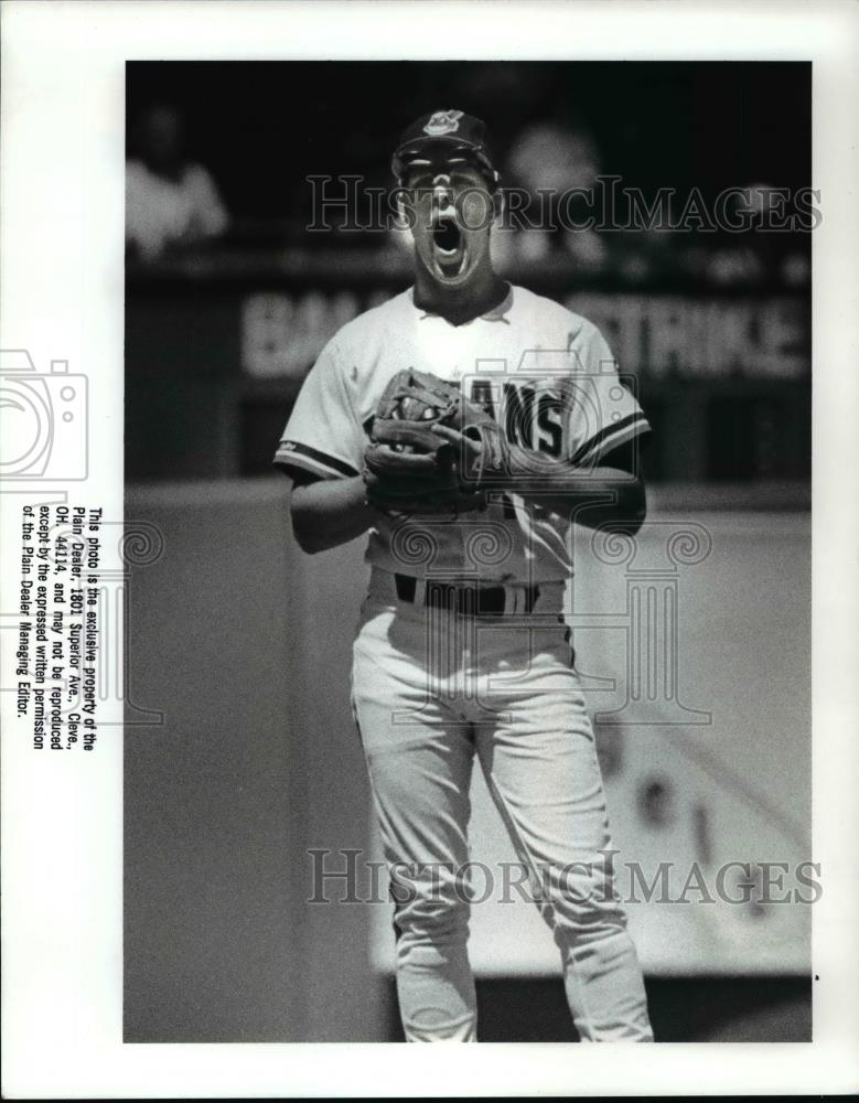 1988 Press Photo Jay Bell against Seattle Mariners - cvb58178 - Historic Images