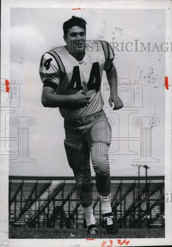 Boston College sophomore fullback Brendan McCarthy 1965 Vintage Press ...