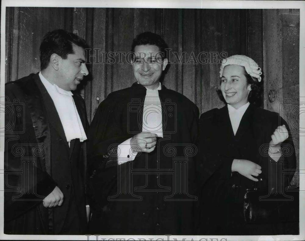 1962 Press Photo Lawyers of Different Backgrounds Allied in French Court - Historic Images