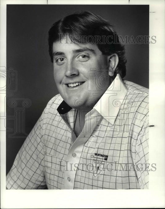 1987 Press Photo John Lynch Caddy for Chi Chi Rodriguez - cvb63763 - Historic Images