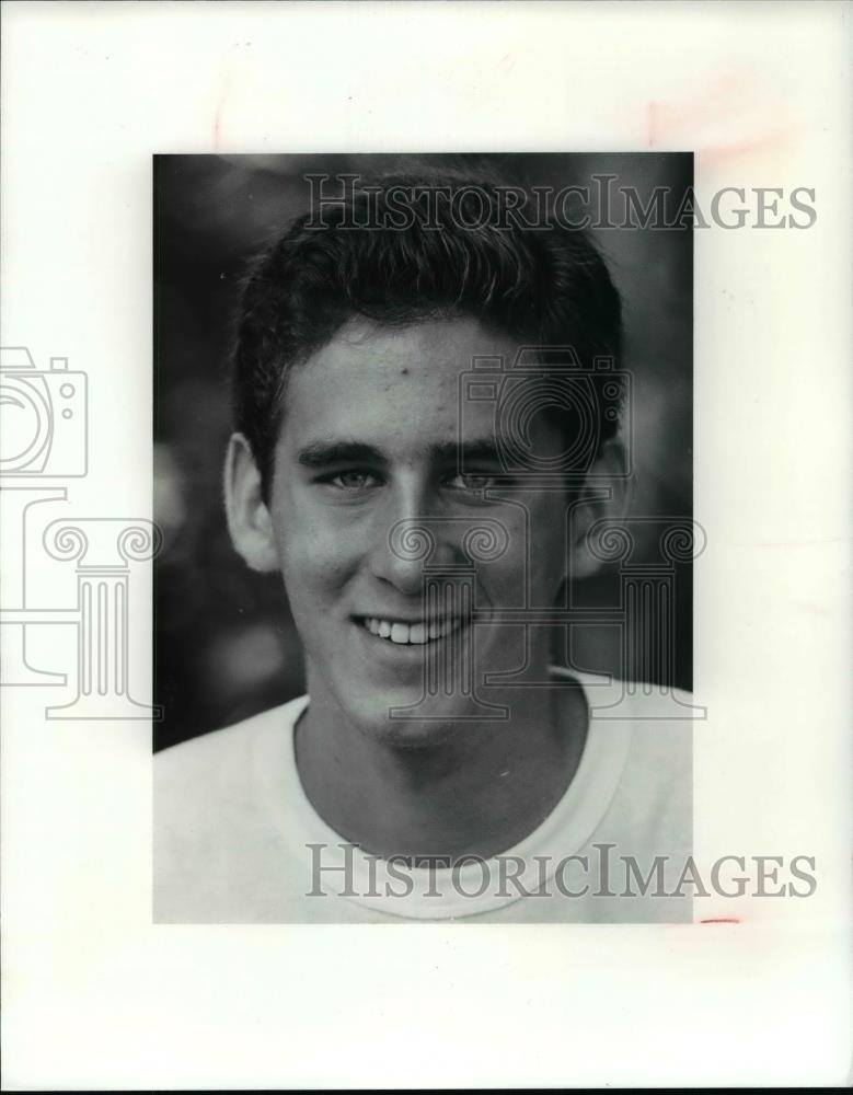 1990 Press Photo PD Junior Tennis Tournament 18 and under winner-Carl Erikson - Historic Images