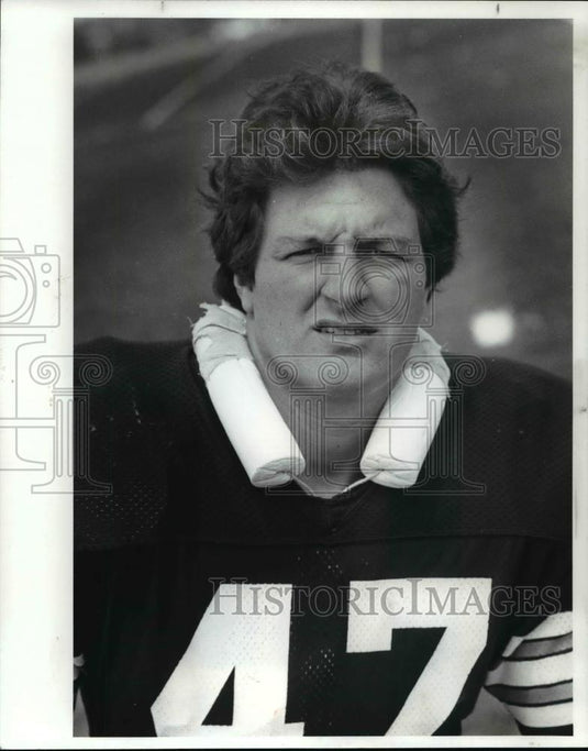 Press Photo Scott Nicolos, Cleveland Browns - cvb63540 - Historic Images
