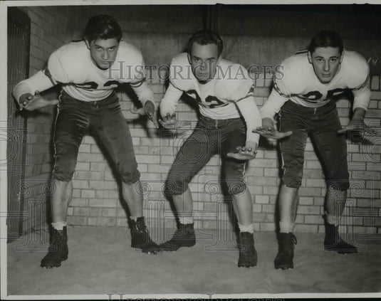 1951 Press Photo Collinwood 1951 Defensive Backs - cvb58599 - Historic Images