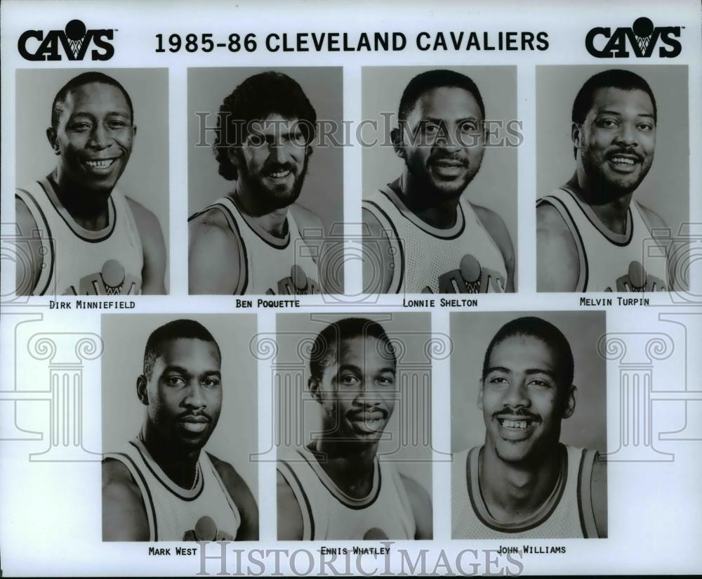 Press Photo 1985-86 Cleveland Cavaliers - cvb64296 - Historic Images