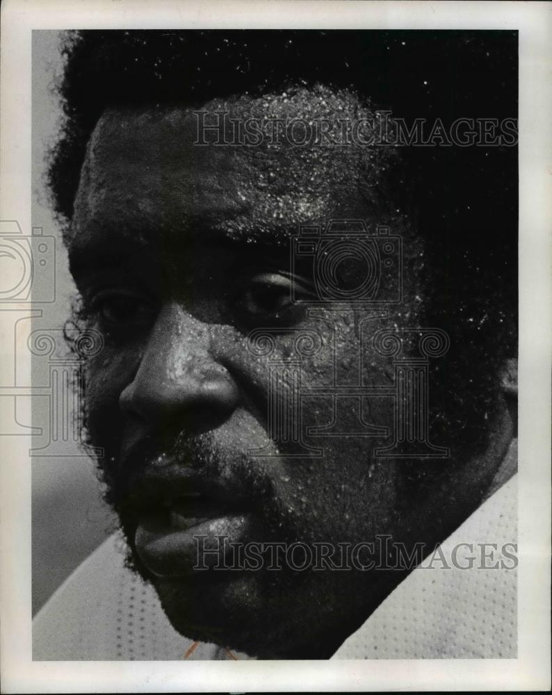 1973 Press Photo Woody Peoples, Guard 252 pounds. 6&#39;2&quot;, 30 years old-Grambling - Historic Images