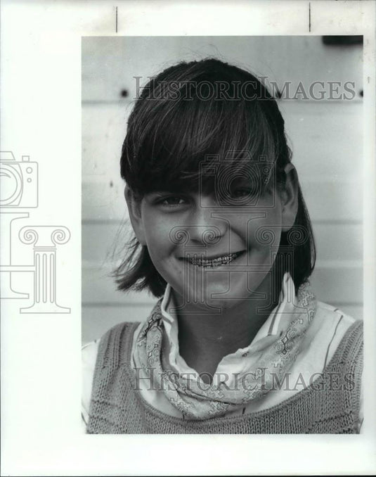 1986 Press Photo Sarah Hurst - cvb63411 - Historic Images