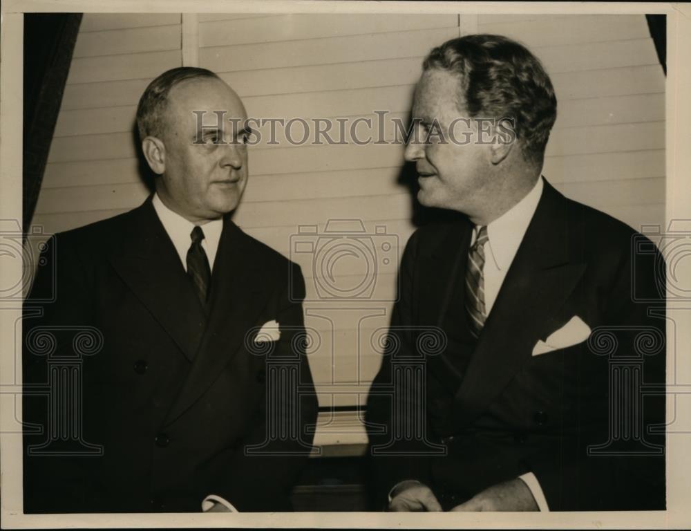 1940 Press Photo Republican Party officials Glenn Frank & John Hamilton - Historic Images