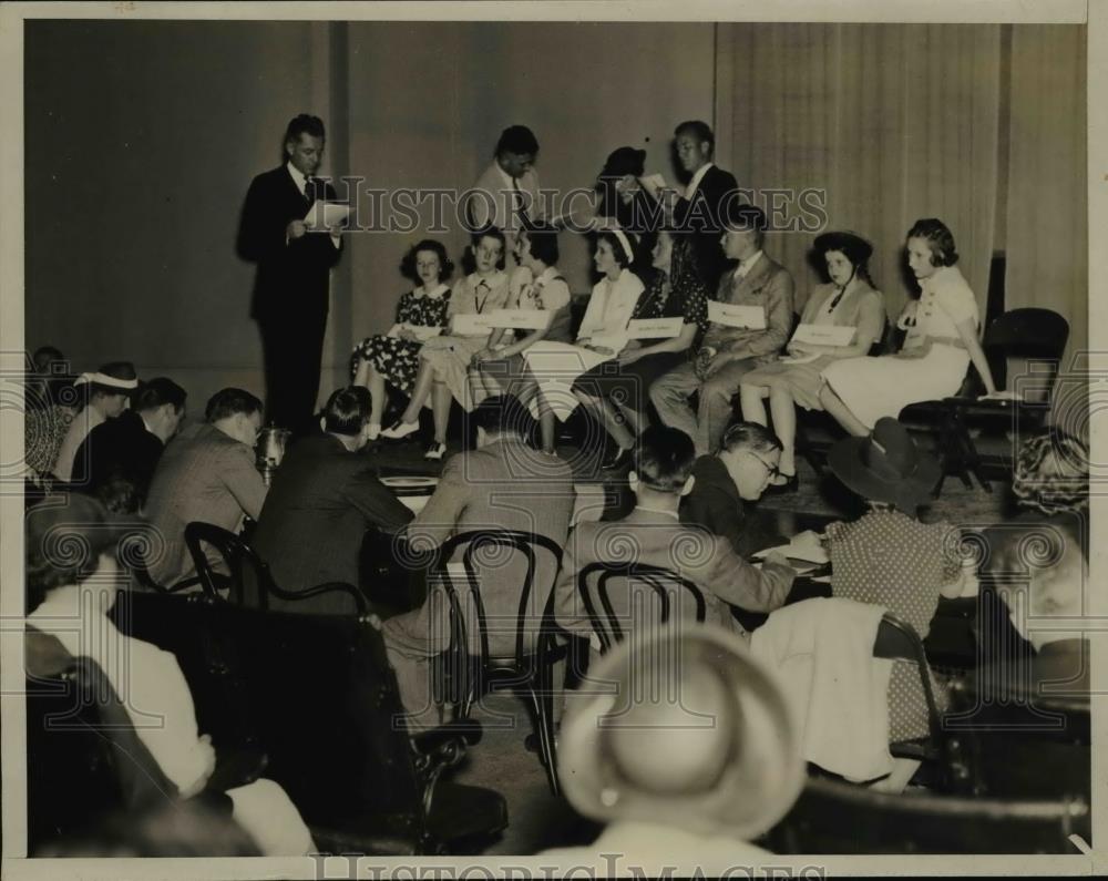 1938 Press Photo National Spelling Bee Contest - nef01635 - Historic Images