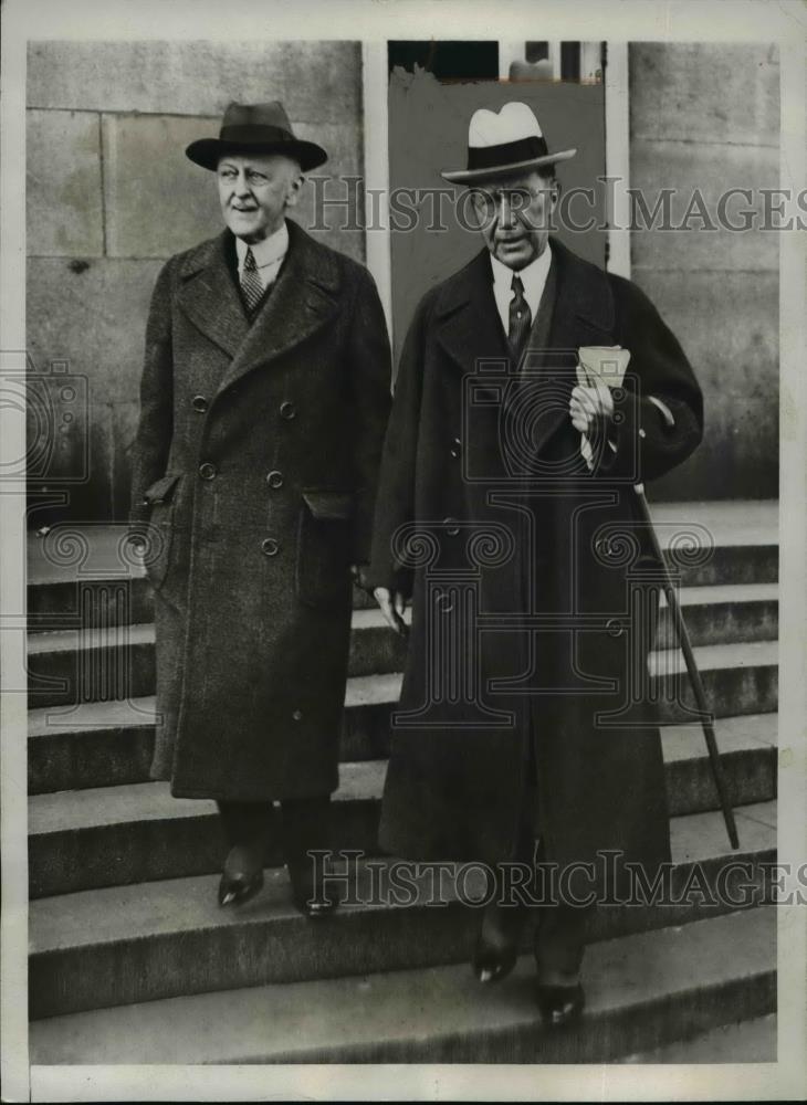 1933 Press Photo William Brody Treasury Secretary & Rudolph Miller - nef02119 - Historic Images