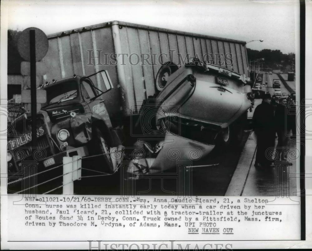 1960 Press Photo Anna Caudio Picard killed in collision - nee93563 - Historic Images