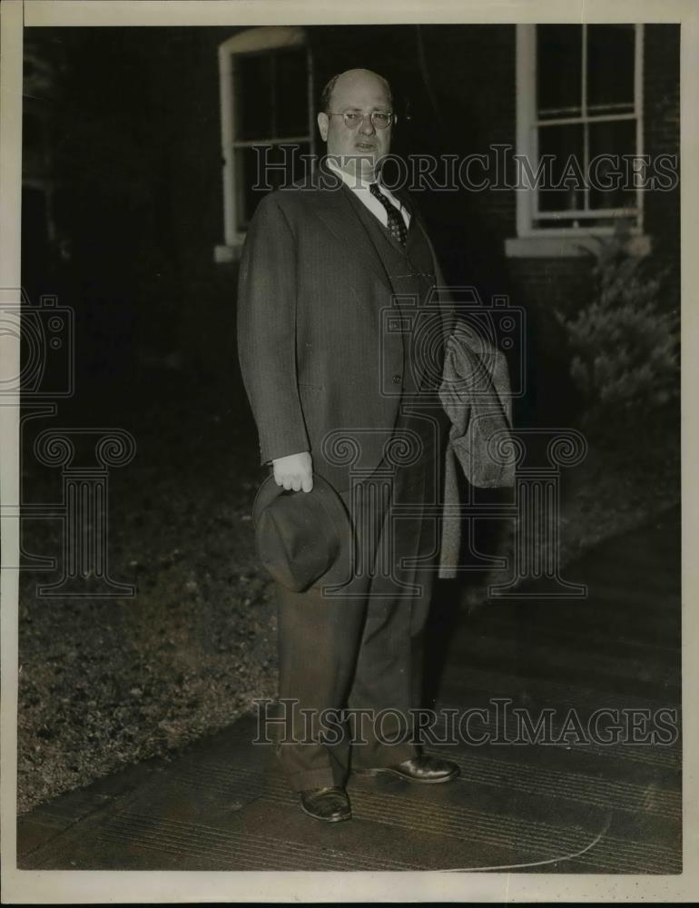 1937 Press Photo Thomas W. McDonald, Elizabethtown New York District Attorney - Historic Images