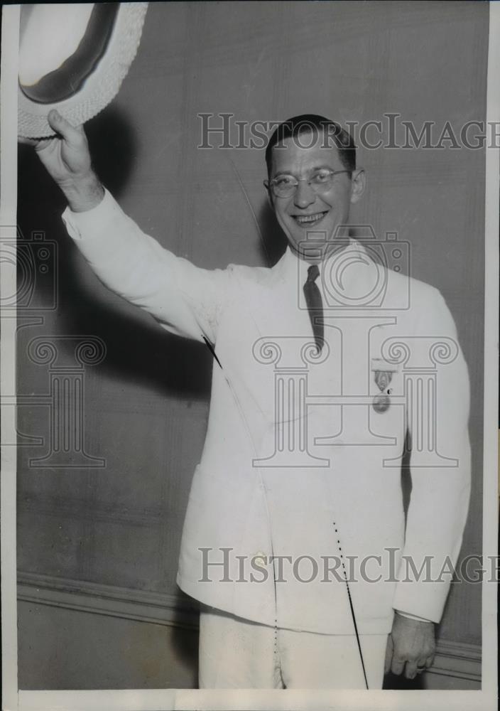 1936 Press Photo Froome Barbour At The National Convention At Milwaukee - Historic Images