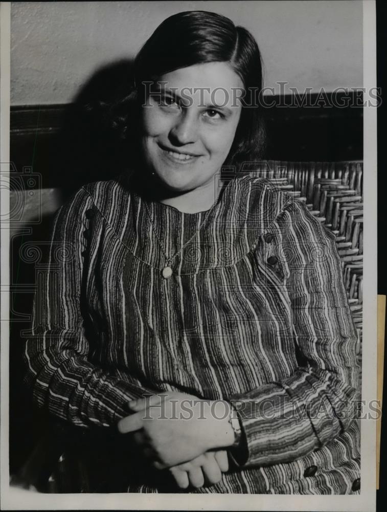 1935 Press Photo Lillian Virginia Lewig Had Vanished A Week From Houston College - Historic Images