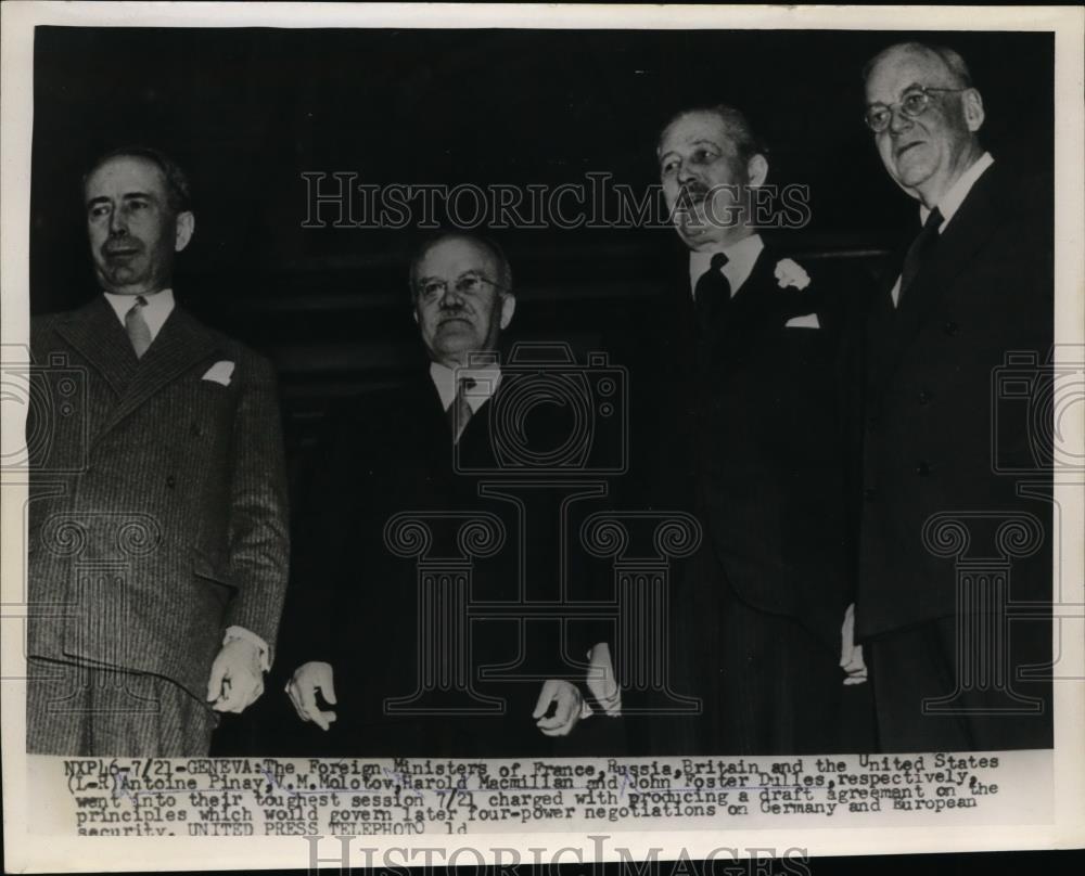 1955 Press Photo Foreign Minister of France,Russia, Britain and United States - Historic Images