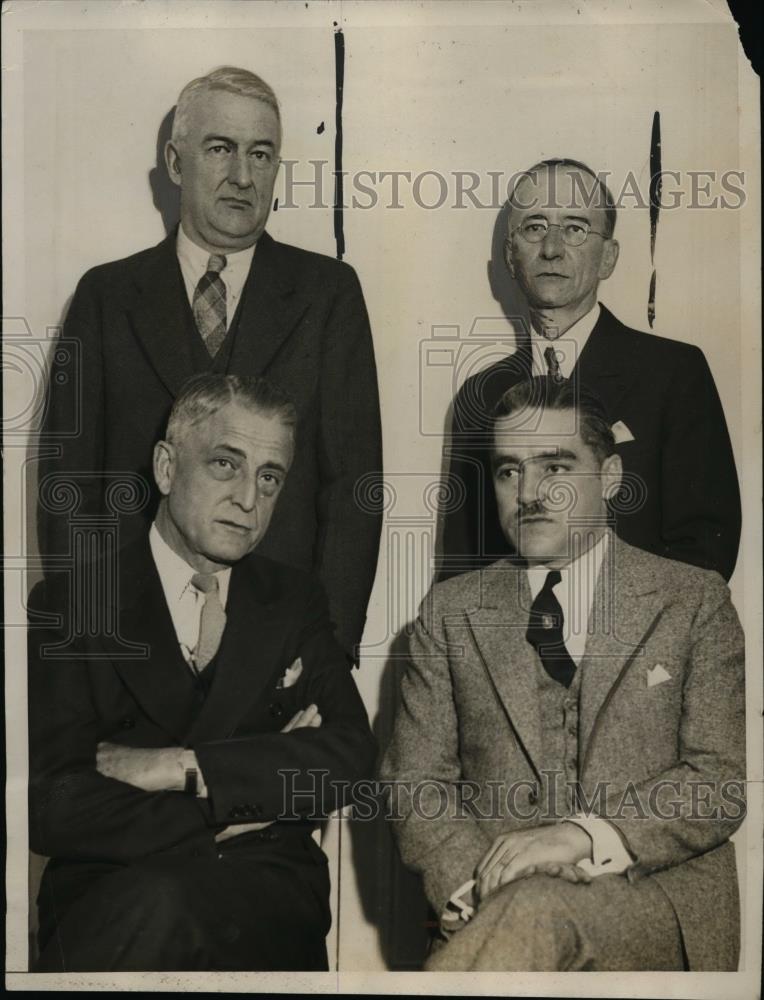 1934 Press Photo Officers of the Inland Press Association after their Election - Historic Images