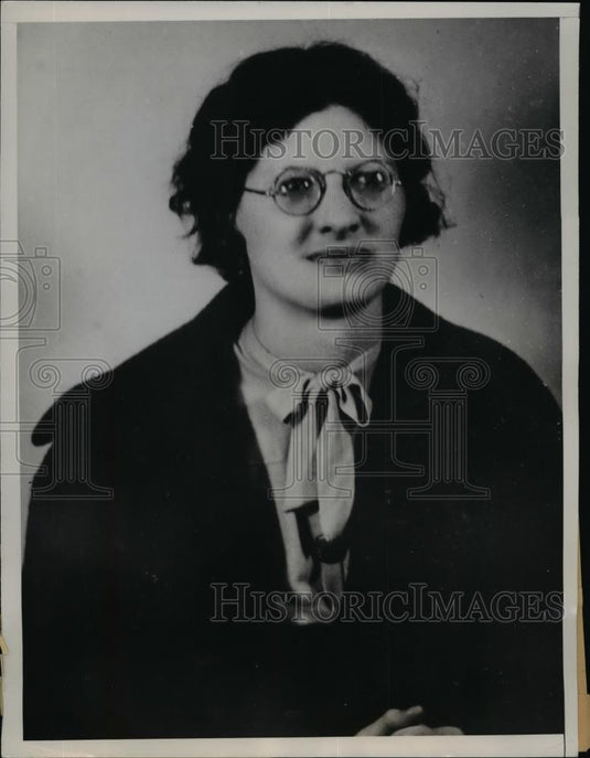1936 Press Photo Helen Barbara Jones Smuggled A Gun Baked In Bread Into The Jail - Historic Images