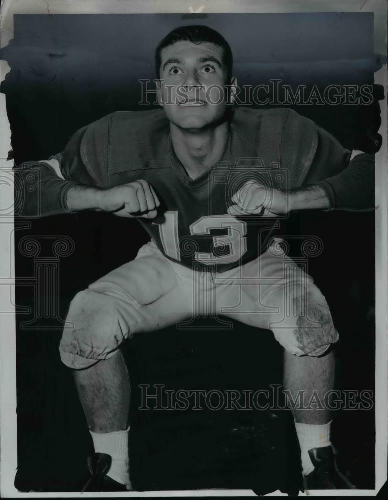 1958 Press Photo Ken Gneuks-Fairview High football player - cvb63388 - Historic Images