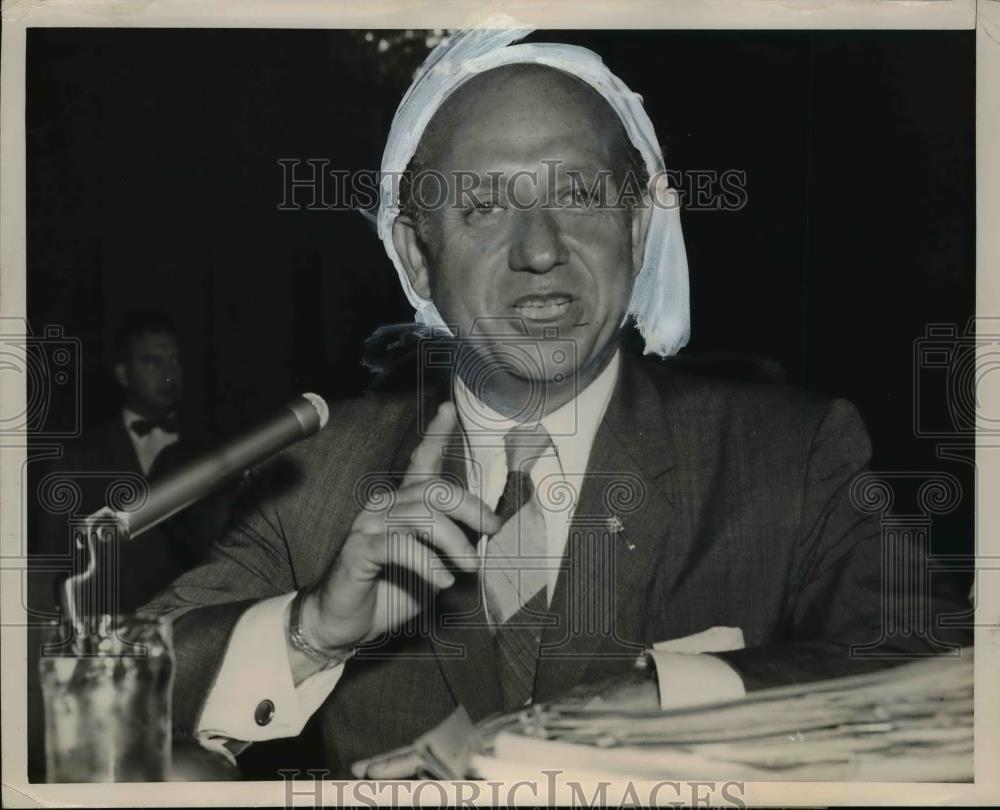 1956 Press Photo Jacob Javits N.Y. Atty.General at Senate Internal Security - Historic Images