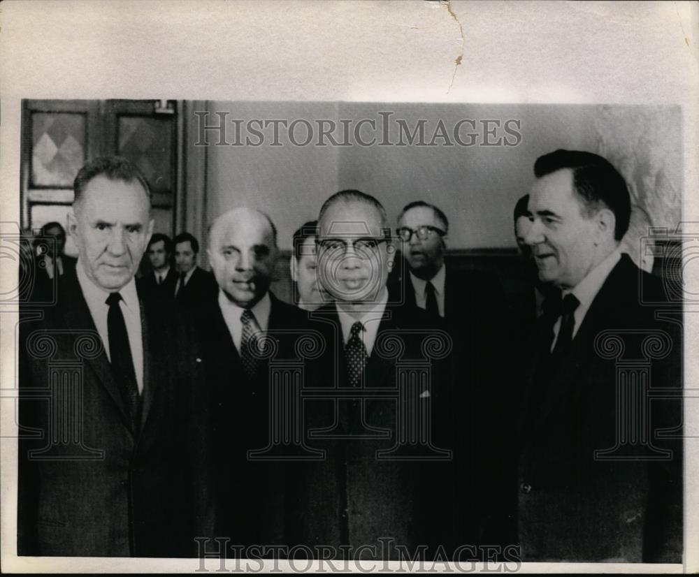 1970 Press Photo U.N Sec.General U.Thant with Soviet Premier Alexei N.Kosvgin - Historic Images