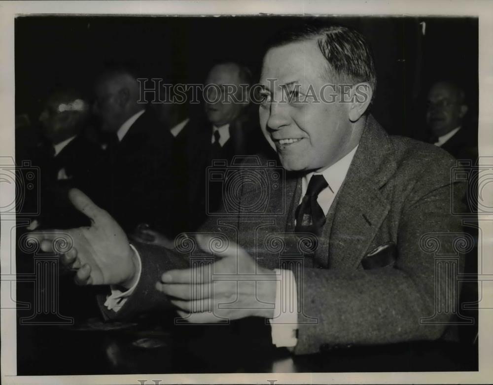 1938 Press Photo S.F Parham, Attorney for the Hartford-Empire Company - Historic Images