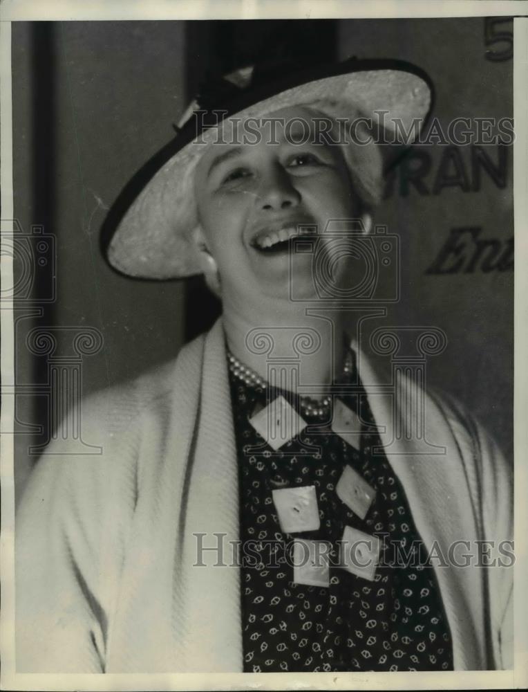 1936 Press Photo Mrs. Margarette Clark As She Left The Grand Jury Room - Historic Images