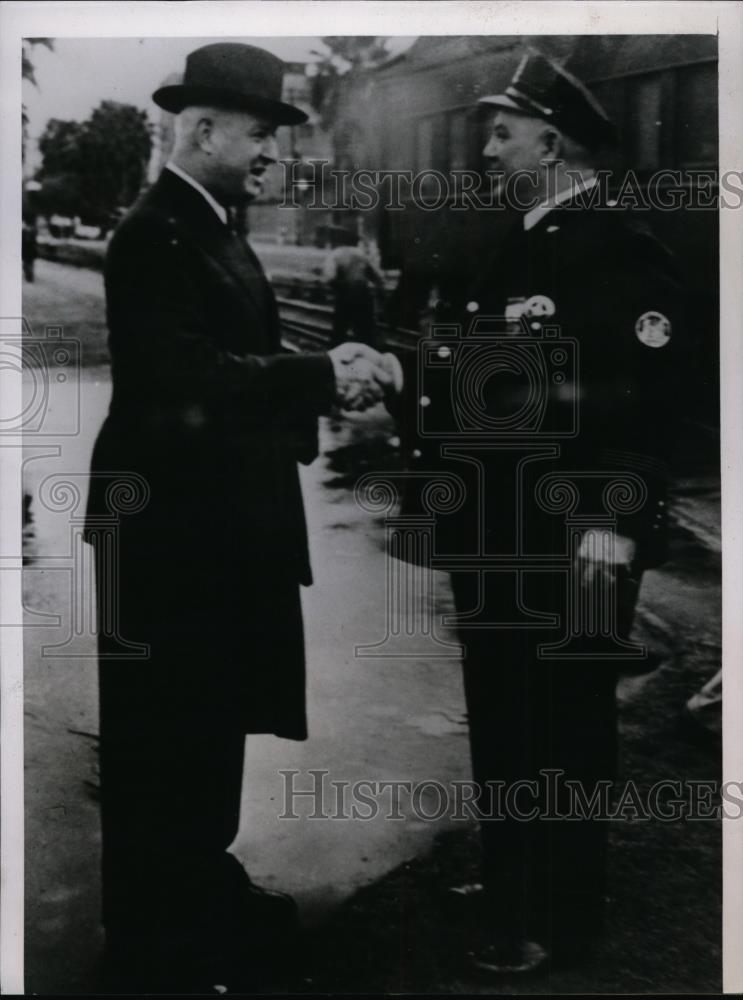 1938 Press Photo Postmaster General James Farley Arrived In New Orleans - Historic Images