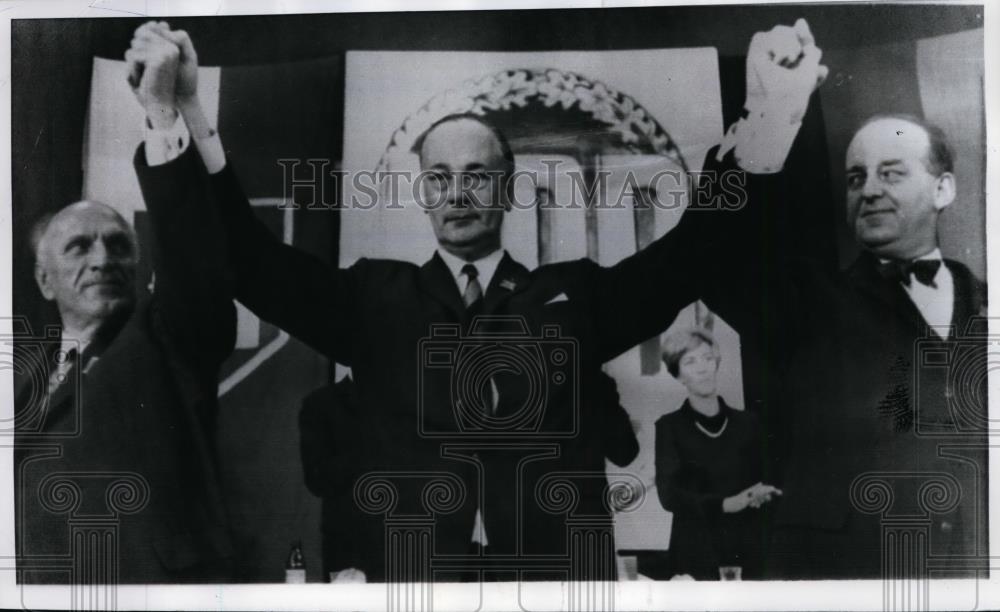 1967 Press Photo Former Nazi Adolf Van Thadden elected Chairman of NDP - Historic Images