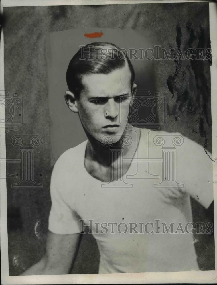 1933 Press Photo Frankie Parker at a training gym - net05222 - Historic Images