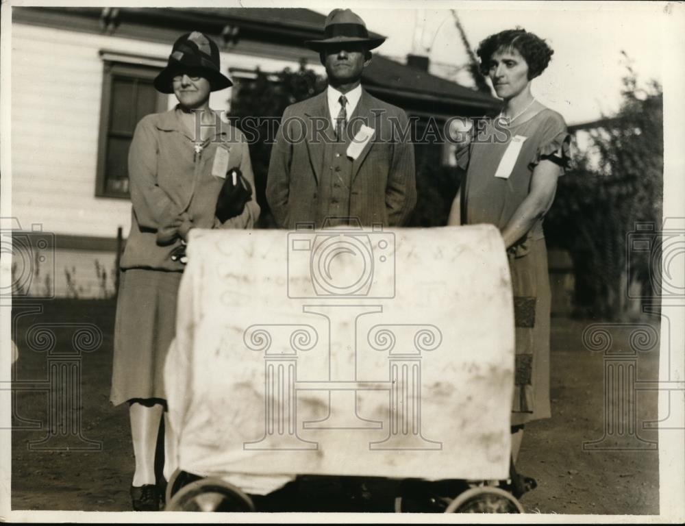 1929 Press Photo Dr. Irma Moon, Mrs. Arlington Brierly, and Mrs. Irene Monatana - Historic Images