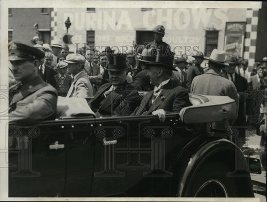 1930 Press Photo Pres.Herbert Hoover with Governor John S.Basher of Pennsylvania - Historic Images