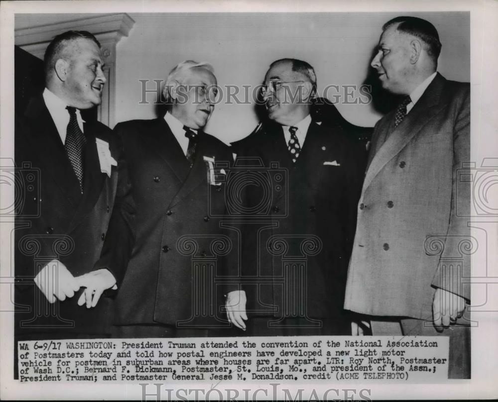 1951 Press Photo President Truman Attended The Convention - nee95613 - Historic Images