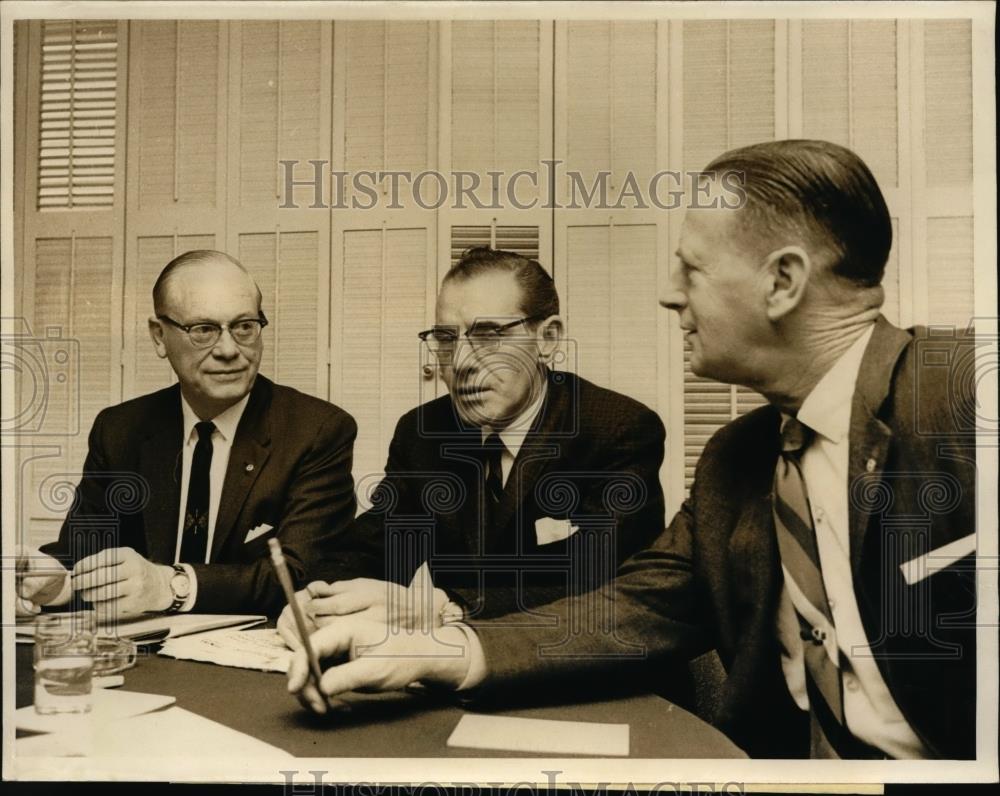 1963 Press Photo Officials of International Typographical Union Conference - Historic Images