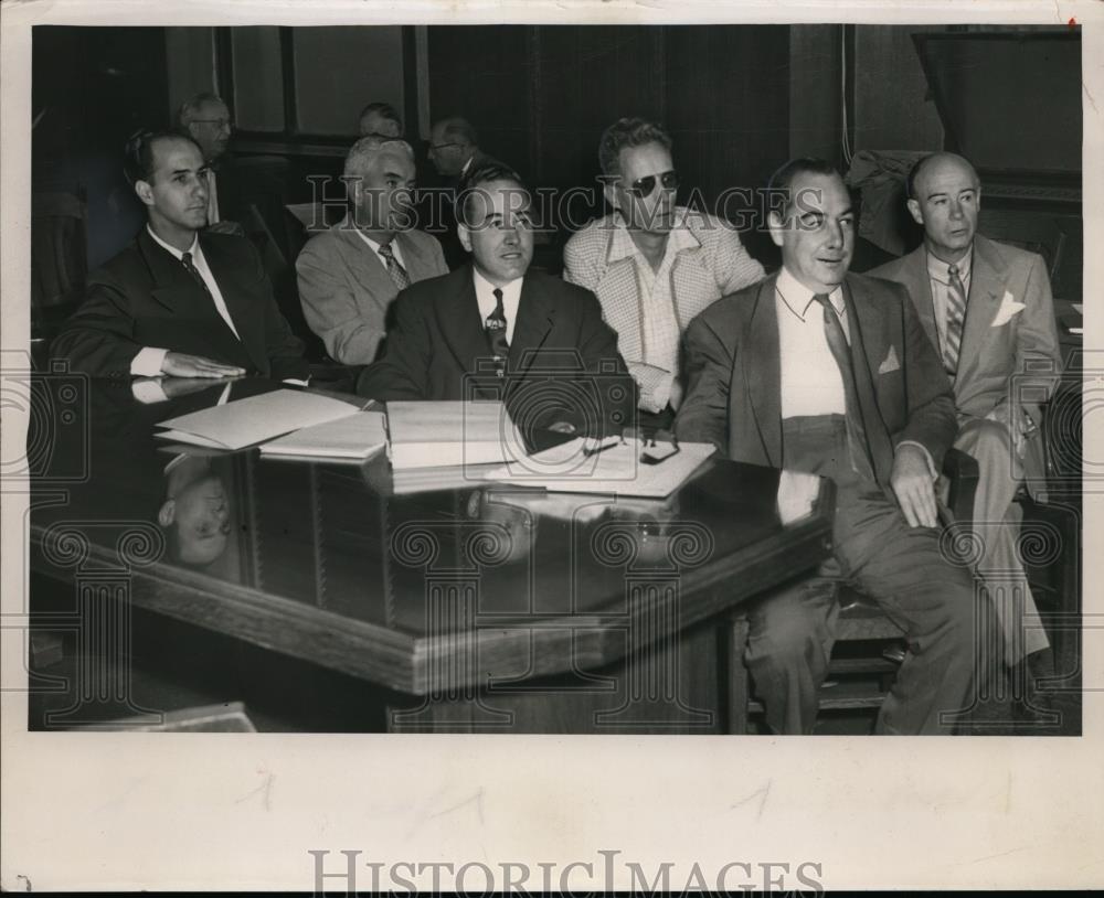 1953 Press Photo Sam Giamio Louis Clifford Joseph Homas Seltzer - nee94174 - Historic Images