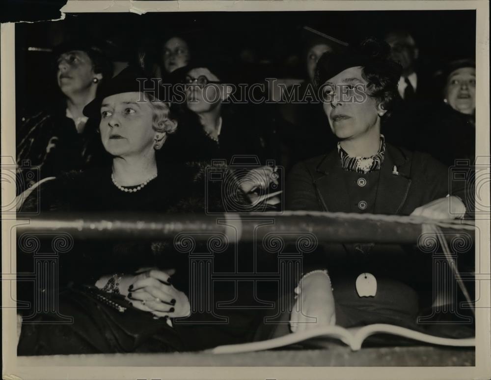 1936 Press Photo Mrs William Stachole & Mrs Frederick Rham - nee95079 - Historic Images