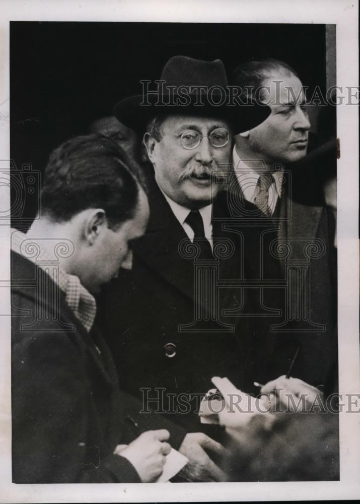 1938 Press Photo Leon Blum forms new French Cabinet after fall of Chautemps - Historic Images