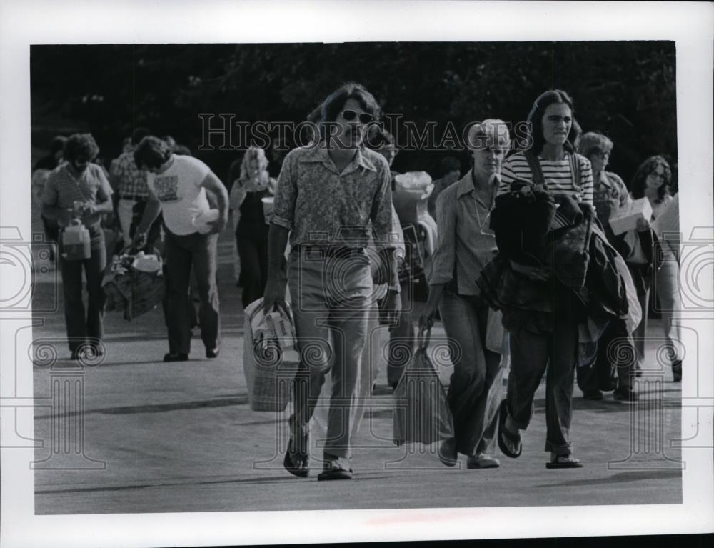 1978 Press Photo Crowd of Linda Ronstadt concert at Blossom Music Center - Historic Images