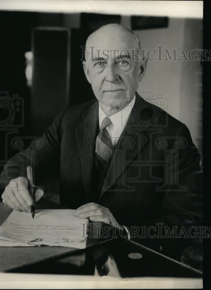 1929 Press Photo E.C. Finney New Solicitor For The Department of Interior - Historic Images