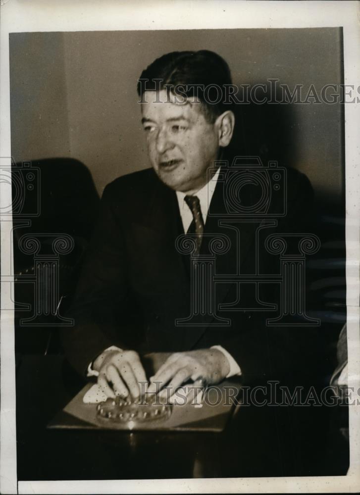 1934 Press Photo Thomas Kirby testifies before House Committee - nef01221 - Historic Images