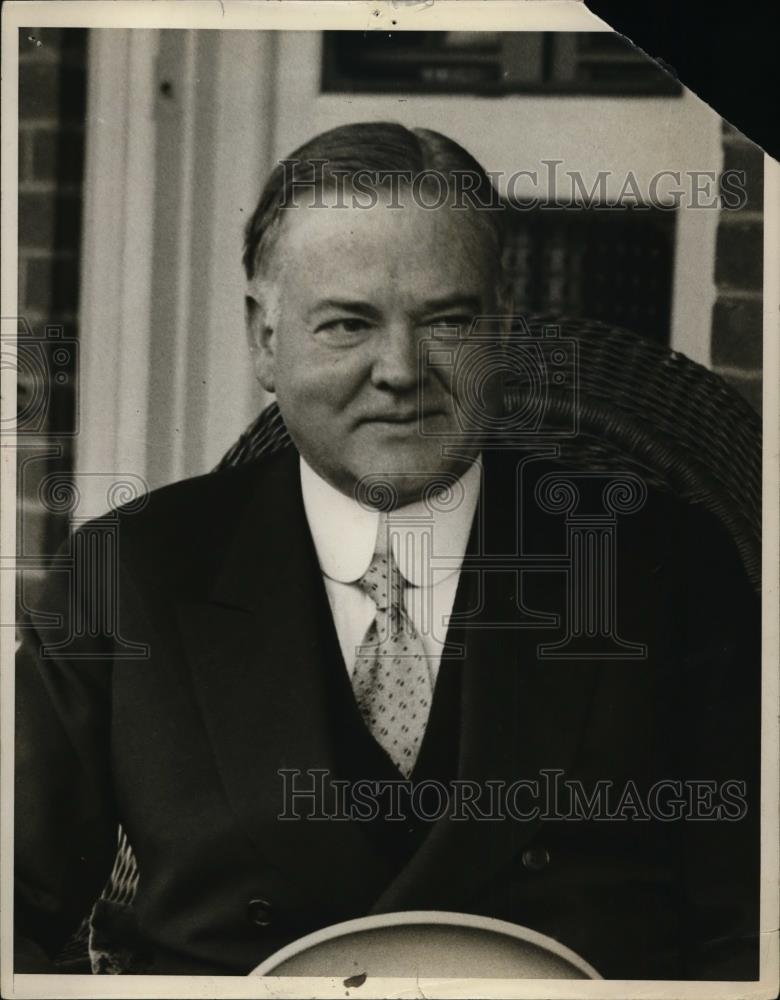 1928 Press Photo United States Pres. Herbert Hoover - nee94344 - Historic Images