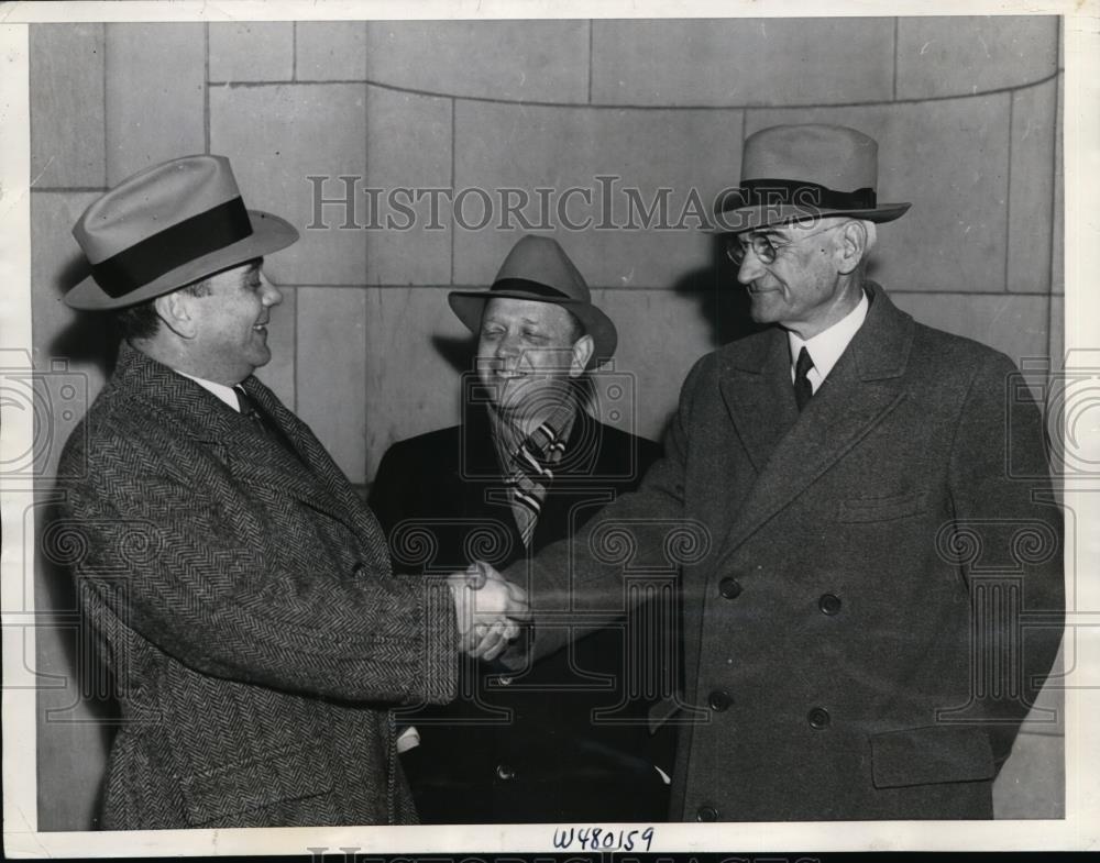 1938 Press Photo Joseph Silverman, Nathan Silverman,Brig Gen Alexander Williams - Historic Images