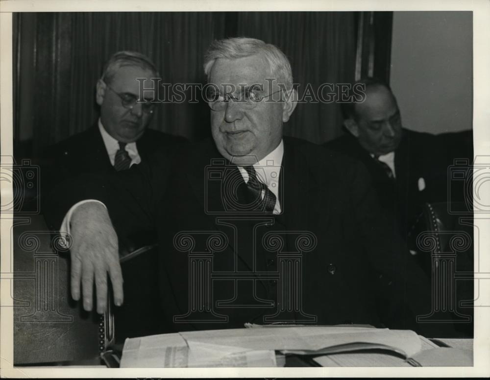 1936 Press Photo F.P. Johnson As He Testified Before The Senate - Historic Images