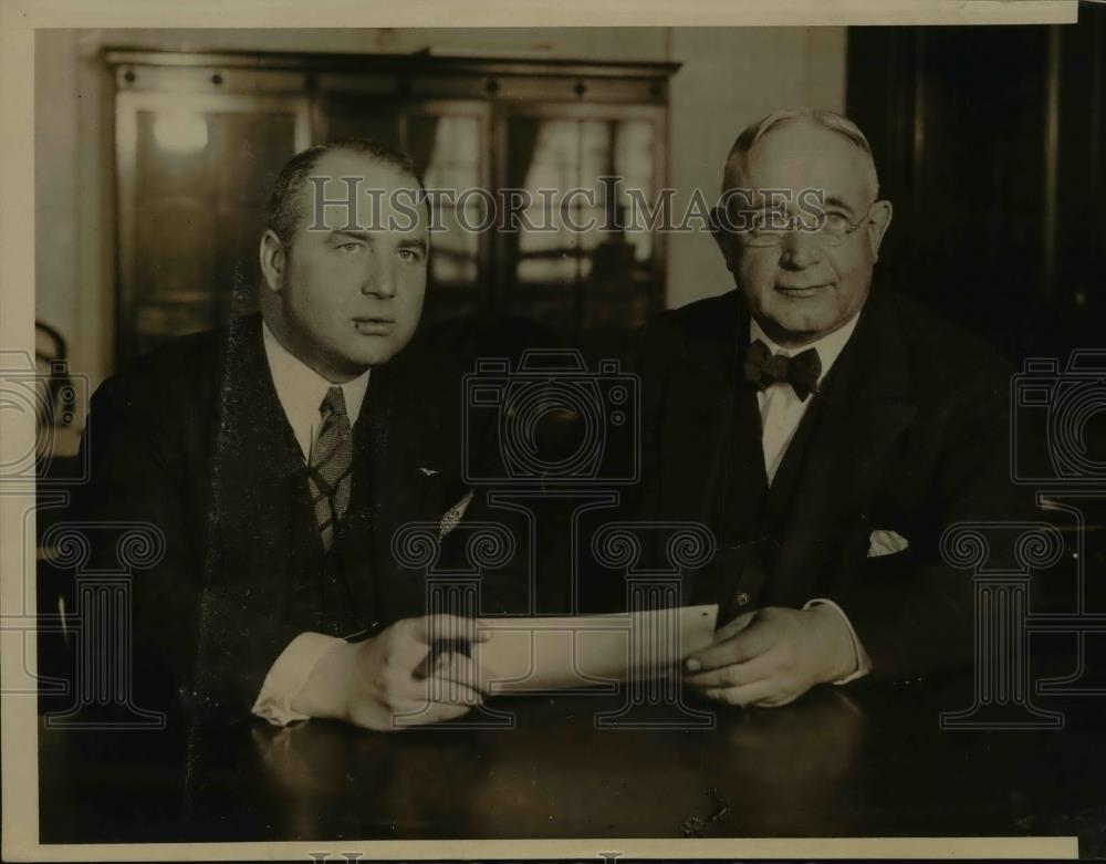 1931 Press Photo Congressman Melvin Maas & former Asst Postmaster General - Historic Images