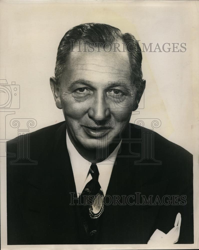 1955 Press Photo Mr.Lee R. Jackson President of the Firestone Tire &amp; Rubber Co - Historic Images