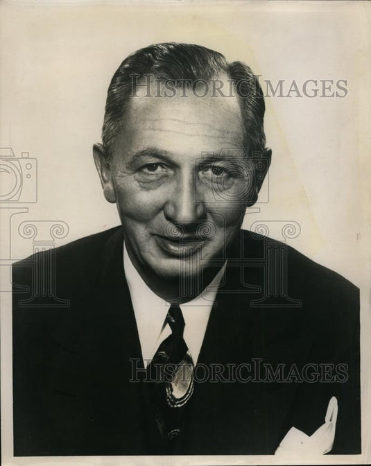 1955 Press Photo Mr.Lee R. Jackson President of the Firestone Tire & Rubber Co - Historic Images