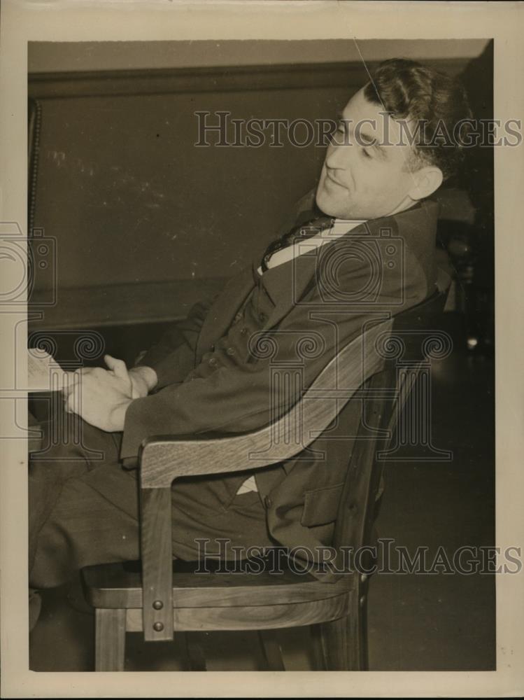 1938 Press Photo John Murphy testifies before Dies committee - nef01287 - Historic Images