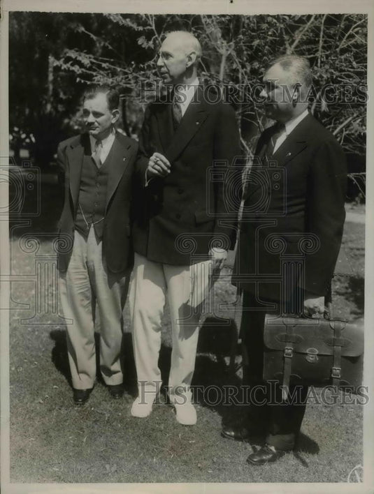 1935 Press Photo Delegates of Are E of Rehabilitation Div.of American Legion - Historic Images