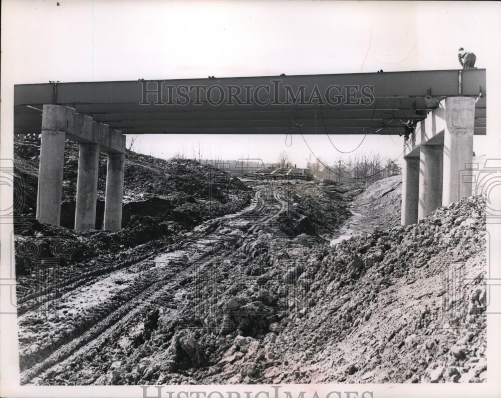 1962 Press Photo Ramp for North-South Euclid Spur - nef00766 - Historic Images